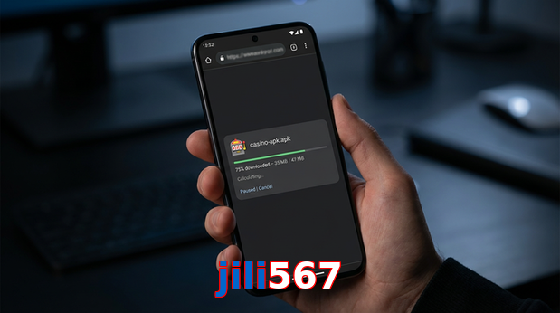 Main screen of Jili567 apk page for PK players