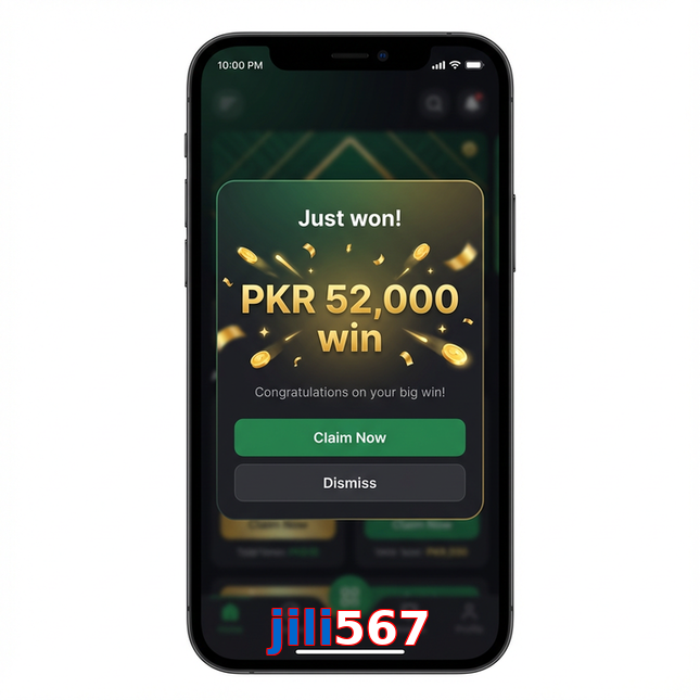 Main screen of Jili567 win page for PK players